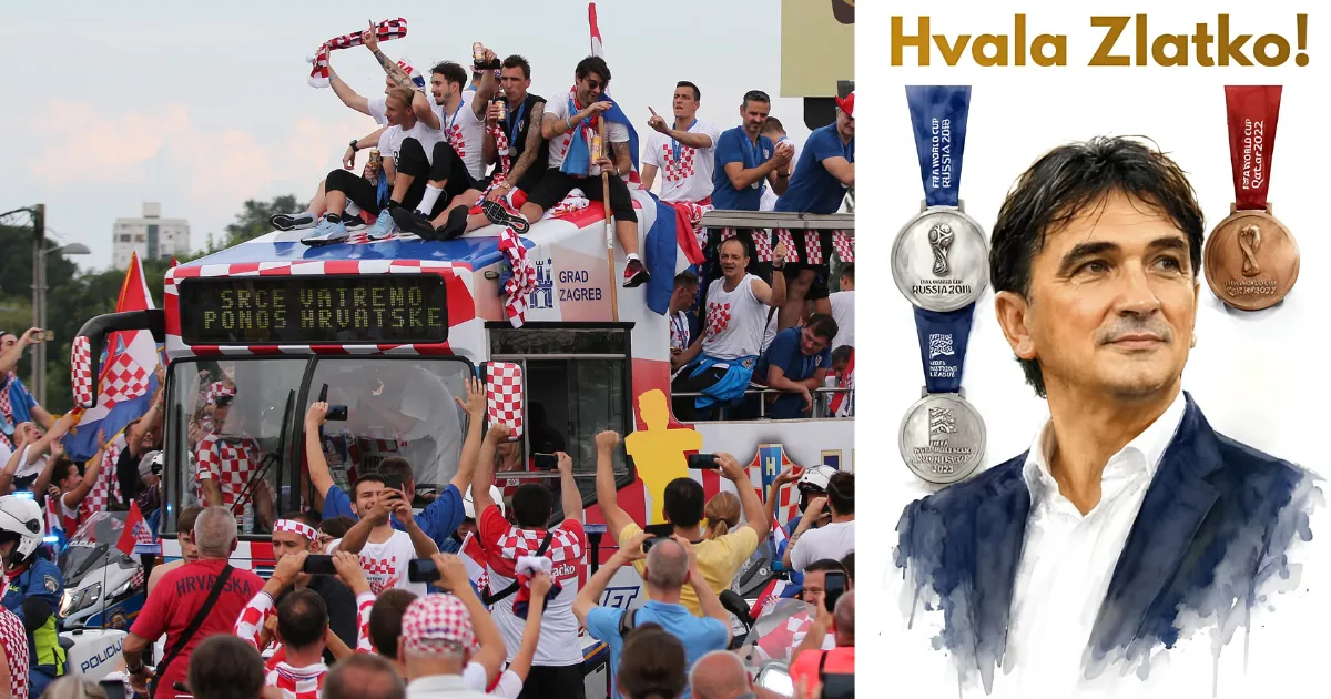 Zlatko Dalić s hrvatskom reprezentacijom na Svjetskom prvenstvu